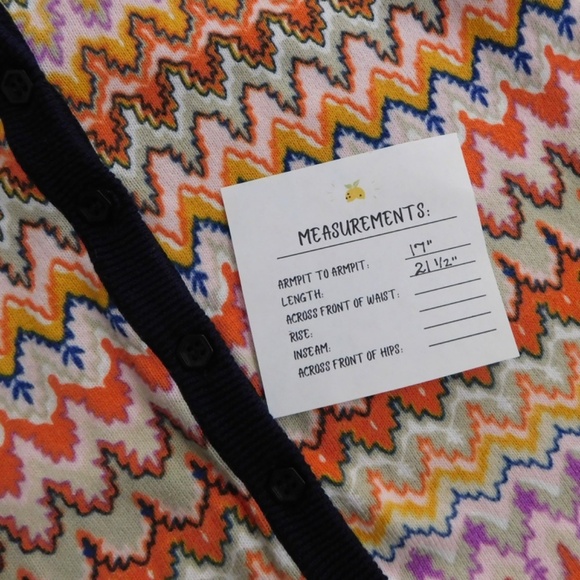 Anthropologie TABITHA Highlighted Frequencies Geometric Cardigan Sweater Medium - Picture 12 of 12